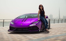 Chiêm ngưỡng chiếc Lamborghini Huracan độ "khủng" của nữ doanh nhân xinh đẹp