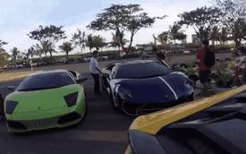 Minh "Nhựa" chia sẻ video Cường "Đô-la" cầm lái siêu xe Lamborghini Aventador SV