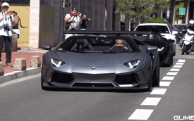 Cặp đôi Lamborghini độ Liberty Walk gây náo loạn tại thiên đường siêu xe