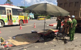 Hà Nội: Xe máy va chạm với xe tải, 3 người tử vong tại chỗ