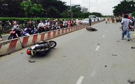 Sài Gòn: Kinh hoàng Honda Accord "hạ gục" 6 xe máy trên phố, nhiều người bị thương nặng
