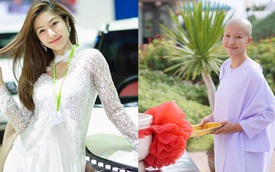 Người mẫu ô tô đình đám bậc nhất Thái Lan bất ngờ xuống tóc đi tu