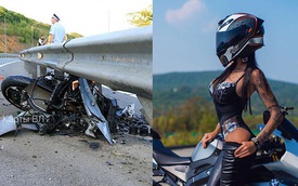Nữ biker nổi tiếng với những màn biểu diễn mô tô mạo hiểm tử vong trong vụ tai nạn kinh hoàng