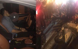 Hải Phòng: Nam thanh niên vừa hít bóng vừa lái ô tô, gây tai nạn liên hoàn