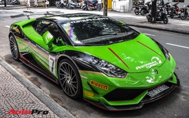 Lamborghini Huracan "khoác" decal phong cách trường đua GT3 EVO tại Sài Gòn