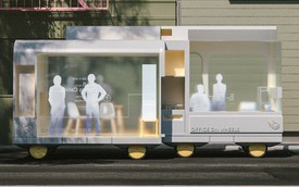 IKEA thiết kế phương tiện tự lái kết hợp quán cafe, phòng ngủ và cả phòng họp phục vụ công việc