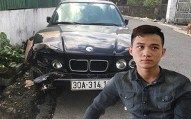 Trộm xe BMW khi đến nhà bạn chơi, trên đường đi bán thì bị tai nạn