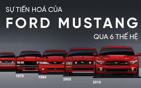 Nhìn lại 6 màn lột xác lịch sử làm nên thương hiệu Ford Mustang