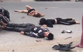 Hiện trường tai nạn xe đạp điện ở Hải Dương: Người nằm sấp, người nằm ngửa la liệt trên đường