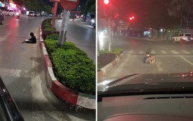 Hình ảnh bất thường ở vạch dừng đèn đỏ và lời cảnh báo "gây sốt" từ các tài xế