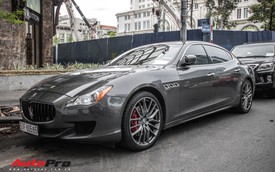 Maserati Quattroporte S Q4 của nhà chồng Tăng Thanh Hà bất ngờ xuất hiện trên phố Sài Gòn