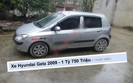Bán Hyundai Getz 2009 giá 1 tỷ 750 triệu, chủ xe tuyên bố không tiếp thợ