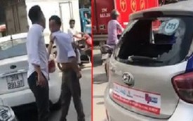 Nam thanh niên đập đầu tài xế taxi vào đuôi xe sau va chạm: Hãng taxi đề nghị xử lý nghiêm