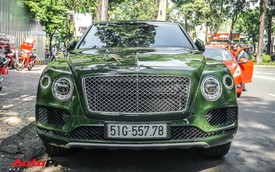 Bentley Bentayga màu xanh lục độc nhất Việt Nam tái xuất trên phố Sài Gòn
