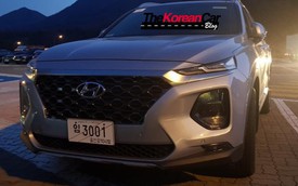 Hyundai Santa Fe 2019 tiếp tục lộ ảnh thực tế