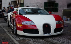 Bugatti Veyron độc nhất Việt Nam bất ngờ ra phố "tắm nắng" trước thềm năm mới