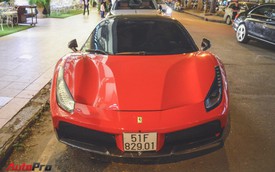 Bỏ decal Người Nhện, Ferrari 488 GTB lên đời bộ mâm mới tại Sài Gòn