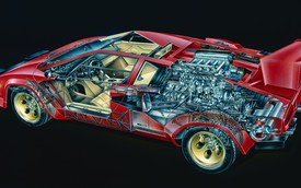 "Mổ xẻ" siêu xe Lamborghini Countach