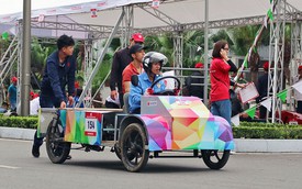 Xe tự chế của sinh viên Việt Nam đi được gần 587 km/lít xăng