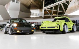 Porsche lắp ráp 911 bằng lego khổng lồ
