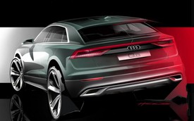 Audi bất ngờ hé lộ Q8 2018 đầy góc cạnh