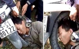 Người đàn ông bị kẹp đầu vào ống pô xe máy: Tai nạn khiến dân mạng "đau đầu" tìm lời giải