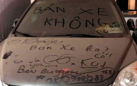 Hà Nội: Honda CR-V phủ bụi và câu chuyện gạ bán xe hài hước ngay trên nắp ca-pô
