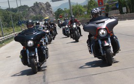Hàng trăm chiếc Harley-Davidson đang tiến về Đà Nẵng tham dự đại hội 3 miền