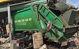 Nghệ An: Xe rác mất lái gây tai nạn rồi lao thẳng vào nhà dân, 3 người nhập viện cấp cứu