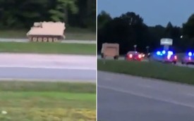 Màn rượt đuổi hơn 100 km giữa xe cảnh sát và... xe tăng gây chấn động nước Mỹ