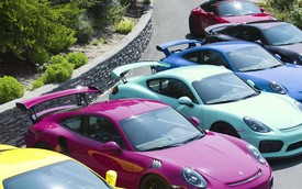 Nữ đại gia chơi trội với bộ sưu tập Porsche chất lừ đầy màu sắc