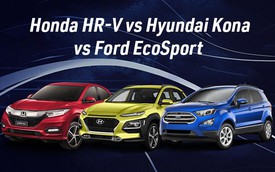 Giá cao, Honda HR-V có gì để lựa chọn thay Hyundai Kona và Ford EcoSport?
