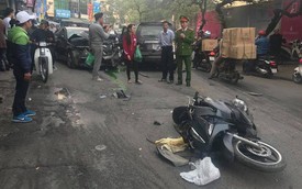 Ford Escape "điên" tông nhiều xe máy, ô tô trên phố Hà Nội, cụ bà bán hàng rong tử vong tại chỗ
