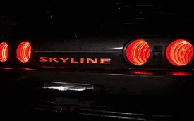 Nissan Skyline độ đèn hậu vô cực 'độc nhất vô nhị'