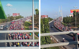 Khoảnh khắc được chia sẻ nhiều nhất trên MXH: Hàng trăm phương tiện ùn ùn quay trở về Tp. Hồ Chí Minh