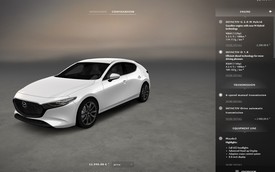 Mazda bắt đầu cho phép khách hàng tự cấu hình, đặt xe Mazda3 2019
