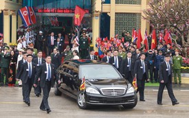 Chủ tịch Triều Tiên đến Việt Nam, chiếc Mercedes-Benz S600 Pullman Guard chống đạn cùng dàn xe chuyên dụng hộ tống