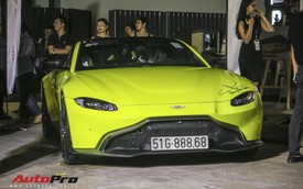 Aston Martin V8 Vantage giá 15 tỷ đồng của đại gia ngành làm đẹp 'ra biển' số khủng