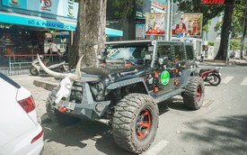 Jeep Wrangler 'cắm sừng' độ độc nhất Việt Nam của đại gia kinh doanh võng xếp