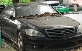 Xót xa hình ảnh 'xế tiền tỷ' Mercedes-AMG S63 bị bỏ hoang tại Hà Nội