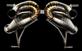 Ra mắt bộ ống xả siêu khủng bằng titan cho Lamborghini Aventador SVJ, giá cắt cổ