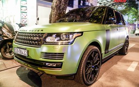 Range Rover LWB Autobiography của dân chơi Long An độ mâm hàng hiệu, dán màu quân đội khiến nhiều người tưởng là của ông Đặng Lê Nguyên Vũ