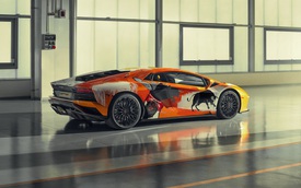 Lamborghini tẩy trắng Aventador S rồi để nghệ sỹ 19 tuổi tự phối màu và cái kết đầy bất ngờ