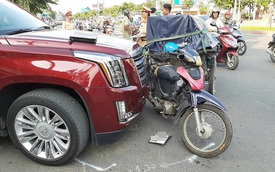 Va chạm với 'khủng long' Cadillac Escalade, lái xe kéo ẩu đả với tài xế giữa phố Sài Gòn