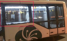 Xe buýt bị đâm trong sân bay Tân Sơn Nhất, nhiều hành khách bị thương