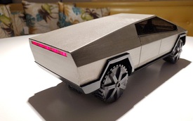 Chàng trai tạo mô hình Tesla Cybertruck như thật bằng máy in 3D