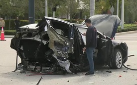 SUV Tesla bị xẻ đôi sau tai nạn kinh hoàng với Nissan GT-R và cái kết thần kỳ