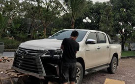 Dân chơi Hà Tĩnh lột xác Toyota Hilux thành bán tải ‘Lexus LX 570’ có một không hai tại Việt Nam