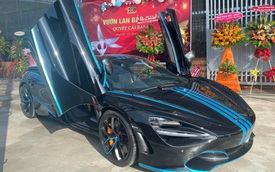 Doanh nhân kinh doanh hoa lan đột biến thay áo cho McLaren 720S Spider theo phong cách Tron Legacy độc nhất Việt Nam