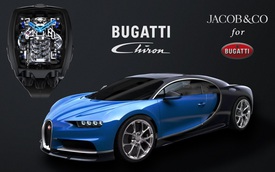 Đồng hồ Bugatti Chiron "cực phẩm": Giá gần 7 tỷ, có động cơ W16 tí hon, nhiều trang bị mô phỏng siêu xe thực